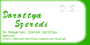 dorottya szeredi business card